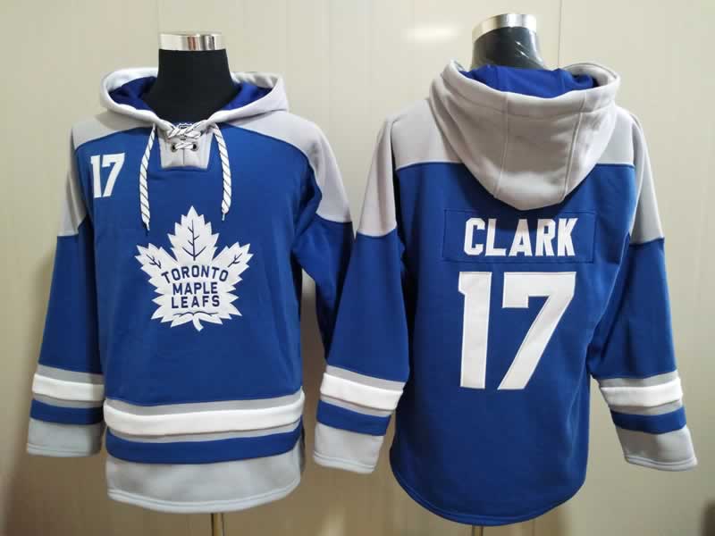 Maple leafs 17 Wendel Clark Blue All Stitched Pullover Hoodie,We sell and wholesale Maple leafs 17 Wendel Clark Blue All Stitched Pullover Hoodie on line form chian!